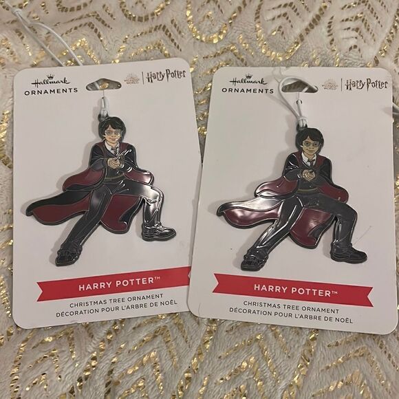 Harry potter ornaments metal x2 hallmark 2022 charm fob - Picture 1 of 2